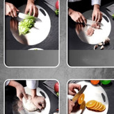 تخته گوشت استیل دایره ای