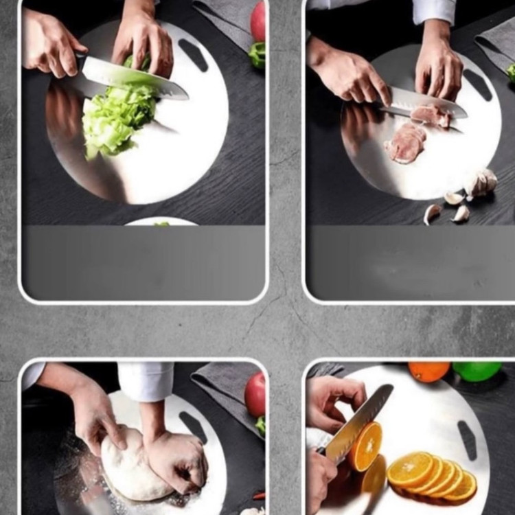 تخته گوشت استیل دایره ای